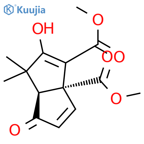 1,6a(3H)-Pentalenedicarboxylic acid, 3a,4-dihydro-2-hydroxy-3,3-dimethyl-4-oxo-, dimethyl ester, cis-(±)- structure