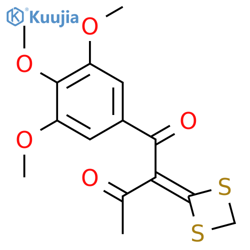 1,3-Butanedione, 2-(1,3-dithietan-2-ylidene)-1-(3,4,5-trimethoxyphenyl)- structure