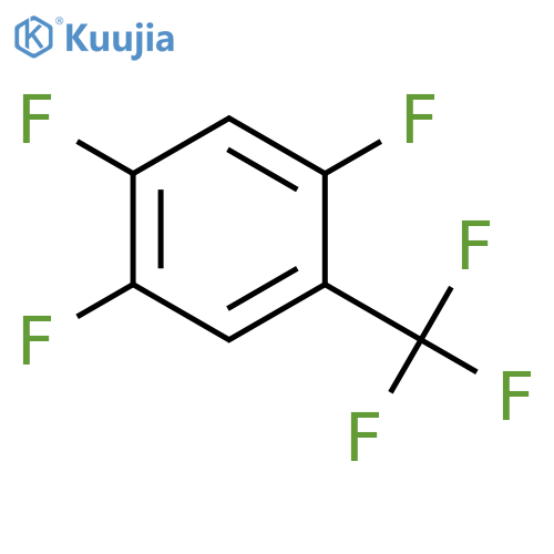 Benzene,1,2,4-trifluoro-5-(trifluoromethyl)- structure