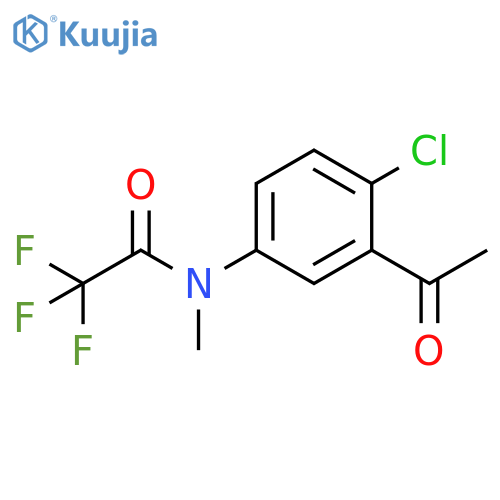 Acetamide, N-(3-acetyl-4-chlorophenyl)-2,2,2-trifluoro-N-methyl- structure