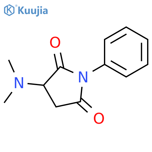 3-(dimethylamino)-1-phenylpyrrolidine-2,5-dione structure