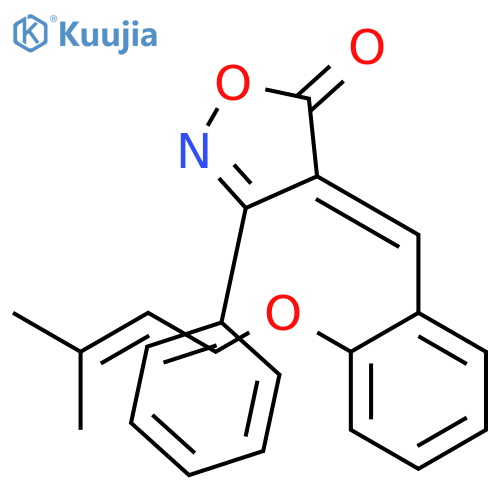 5(4H)-Isoxazolone, 4-[[2-[(3-methyl-2-butenyl)oxy]phenyl]methylene]-3-phenyl-, (Z)- structure