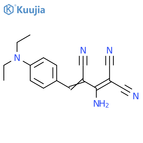 1,3-Butadiene-1,1,3-tricarbonitrile, 2-amino-4-[4-(diethylamino)phenyl]- structure