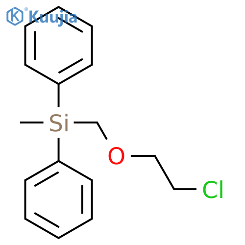 2-chloroethoxymethyl-methyl-diphenylsilane structure