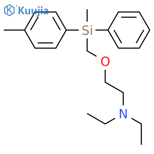 Ethanamine, N,N-diethyl-2-[[methyl(4-methylphenyl)phenylsilyl]methoxy]- structure