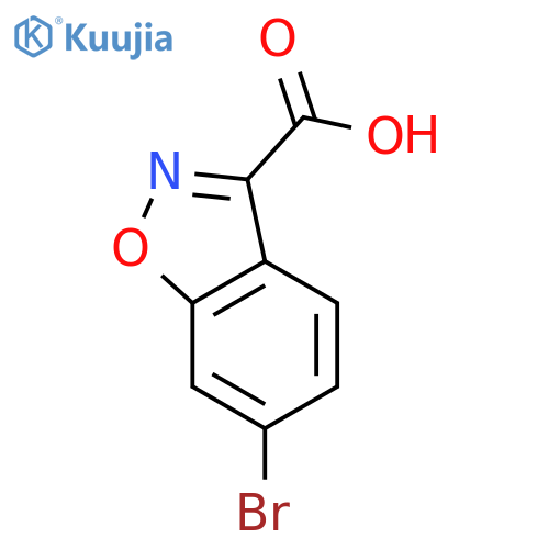 6-bromo-1,2-benzoxazole-3-carboxylic acid structure