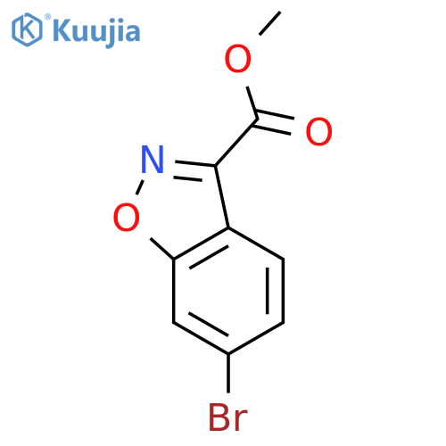 Methyl 6-bromobenzodisoxazole-3-carboxylate structure