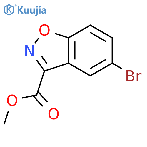 5-Bromo-benzodisoxazole-3-carboxylic Acid Methyl Ester structure