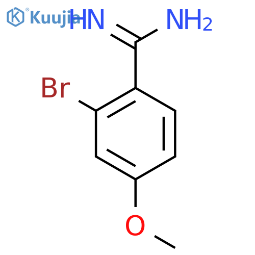 2-bromo-4-methoxybenzene-1-carboximidamide structure