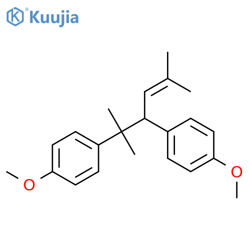Benzene, 1,1'-[1,1-dimethyl-2-(2-methyl-1-propenyl)-1,2-ethanediyl]bis[4-methoxy- structure