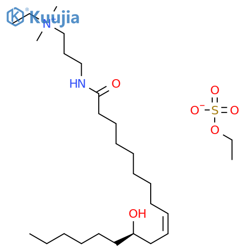 N-(RICINOLEAMIDOPROPYL)-ETHYLDIMONIUM ETHOSULFATE structure