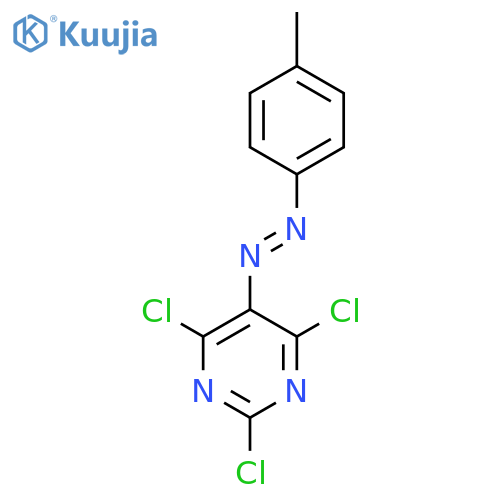 Pyrimidine, 2,4,6-trichloro-5-[(4-methylphenyl)azo]- structure