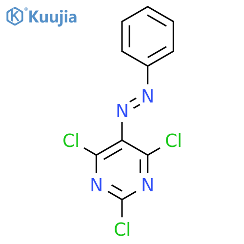 PYRIMIDINE, 2,4,6-TRICHLORO-5-(PHENYLAZO)- structure