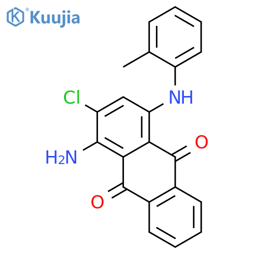 9,10-Anthracenedione, 1-amino-2-chloro-4-[(2-methylphenyl)amino]- structure