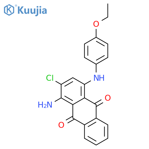9,10-ANTHRACENEDIONE, 1-AMINO-2-CHLORO-4-[(4-ETHOXYPHENYL)AMINO]- structure
