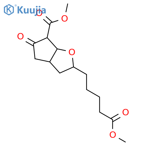 2H-Cyclopenta[b]furan-2-pentanoic acid, hexahydro-6-(methoxycarbonyl)-5-oxo-, methyl ester structure