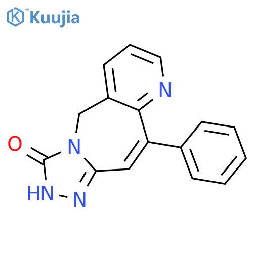 3H-Pyrido[2,3-e]-1,2,4-triazolo[4,3-a]azepin-3-one, 2,5-dihydro-10-phenyl- structure