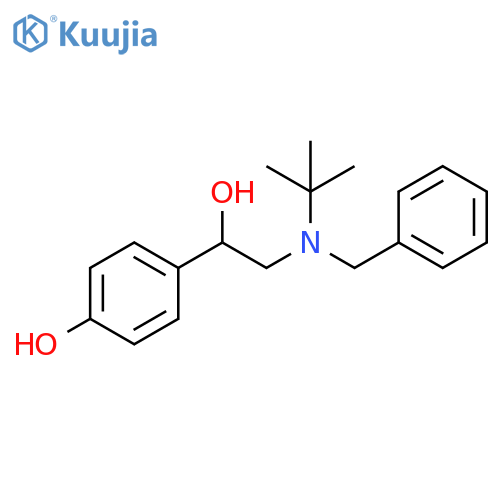 Benzenemethanol, α-[[(1,1-dimethylethyl)(phenylmethyl)amino]methyl]-4-hydroxy- structure