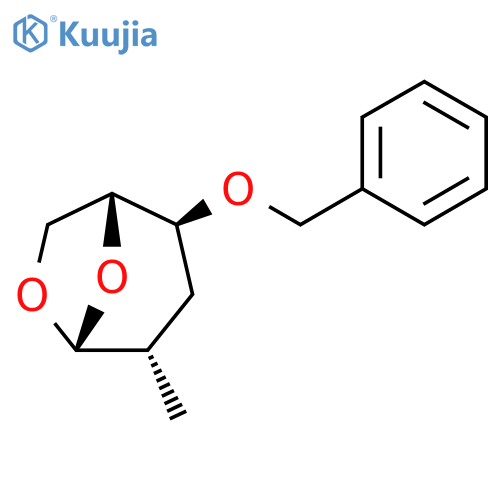 b-D-arabino-Hexopyranose,1,6-anhydro-2,3-dideoxy-2-methyl-4-O-(phenylmethyl)- structure
