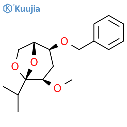 b-D-ribo-3-Octulopyranose,3,8-anhydro-1,2,5-trideoxy-2-methyl-4-O-methyl-6-O-(phenylmethyl)- (9CI) structure
