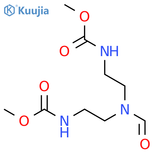 methyl N-[2-[formyl-[2-(methoxycarbonylamino)ethyl]amino]ethyl]carbamate structure