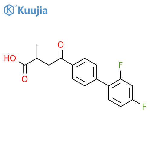 [1,1'-Biphenyl]-4-butanoicacid, 2',4'-difluoro-a-methyl-g-oxo- structure