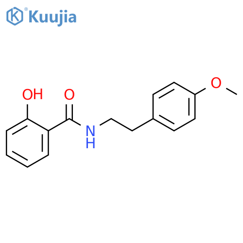 2-hydroxy-N-[2-(4-methoxyphenyl)ethyl]benzamide structure