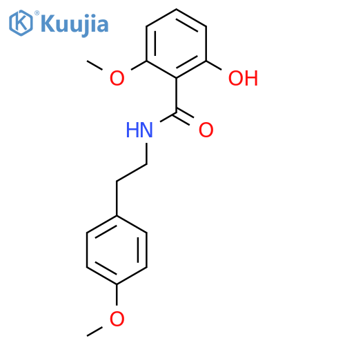 Benzamide, 2-hydroxy-6-methoxy-N-[2-(4-methoxyphenyl)ethyl]- structure
