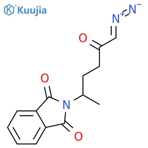 1-diazonio-5-(1,3-dioxoisoindol-2-yl)hex-1-en-2-olate structure