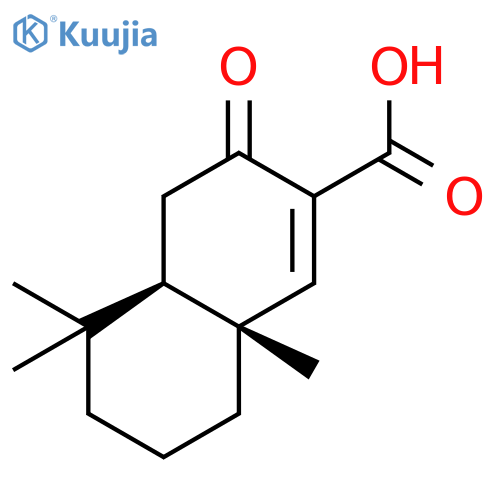 2-Naphthalenecarboxylic acid, 3,4,4a,5,6,7,8,8a-octahydro-5,5,8a-trimethyl-3-oxo-, trans- structure