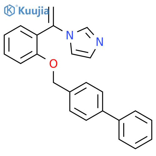 1H-Imidazole, 1-[1-[2-([1,1'-biphenyl]-4-ylmethoxy)phenyl]ethenyl]- structure