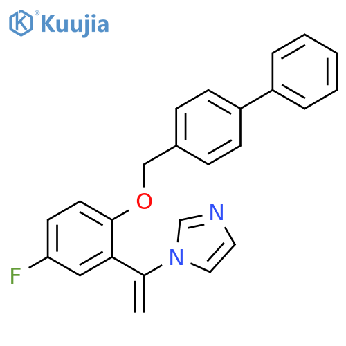 1H-Imidazole,1-[1-[2-([1,1'-biphenyl]-4-ylmethoxy)-5-fluorophenyl]ethenyl]- structure
