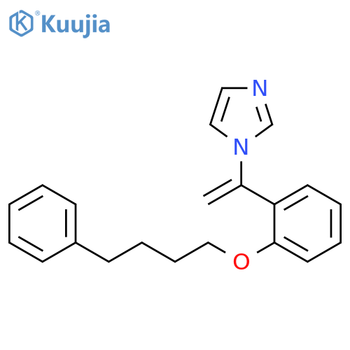 1H-Imidazole, 1-[1-[2-(4-phenylbutoxy)phenyl]ethenyl]- structure