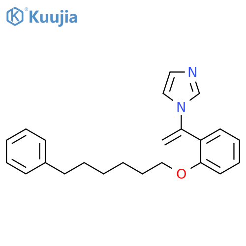 1H-Imidazole, 1-[1-[2-[(6-phenylhexyl)oxy]phenyl]ethenyl]- structure