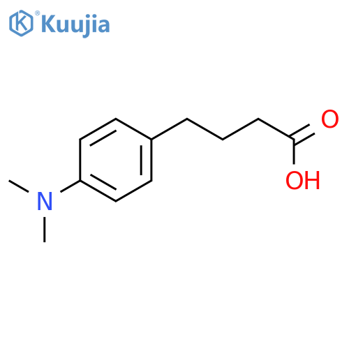 4-4-(dimethylamino)phenylbutanoic acid structure