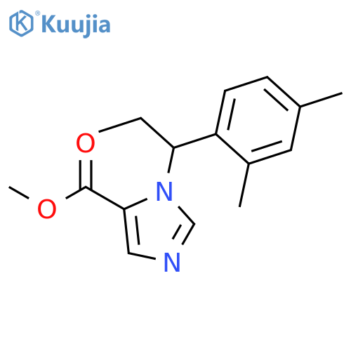 1H-Imidazole-5-carboxylic acid, 1-[1-(2,4-dimethylphenyl)propyl]-, methyl ester structure