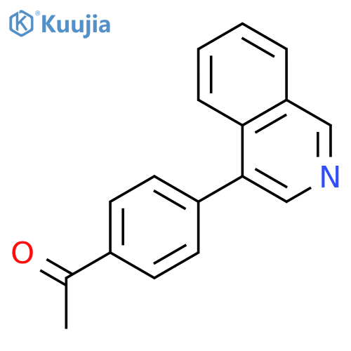 Ethanone, 1-[4-(4-isoquinolinyl)phenyl]- structure