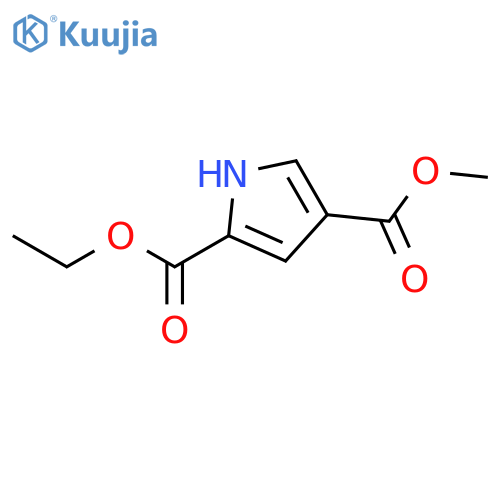 1H-Pyrrole-2,4-dicarboxylic acid 2-ethyl 4-methyl ester structure