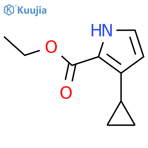Ethyl 3-Cyclopropylpyrrole-2-carboxylate structure