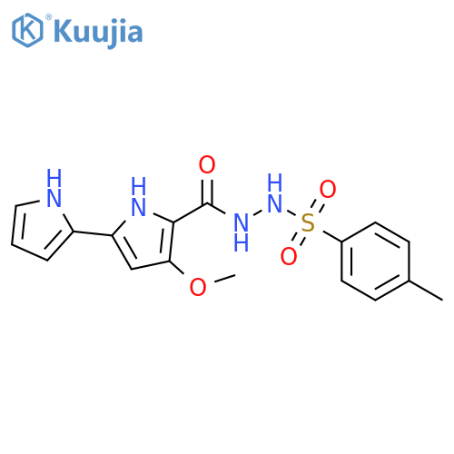 [2,2'-Bi-1H-pyrrole]-5-carboxylic acid, 4-methoxy-, 2-[(4-methylphenyl)sulfonyl]hydrazide structure