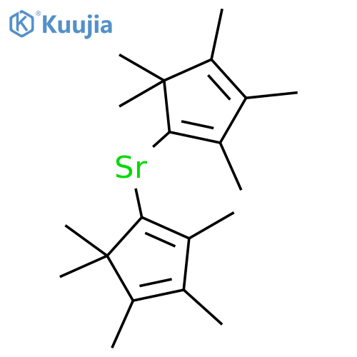 Bis(pentamethylcyclopentadienyl)strontium structure