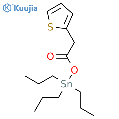 Stannane, tripropyl[(2-thienylacetyl)oxy]- structure