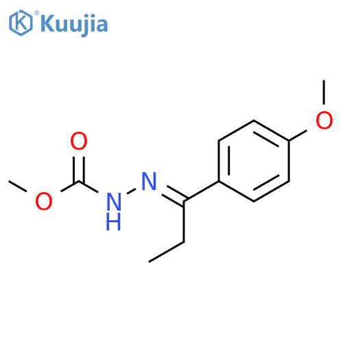 Hydrazinecarboxylic acid, [1-(4-methoxyphenyl)propylidene]-, methyl ester structure