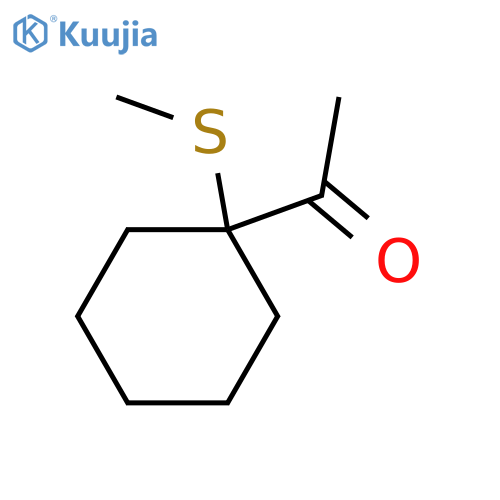 1-(1-methylsulfanylcyclohexyl)ethanone structure
