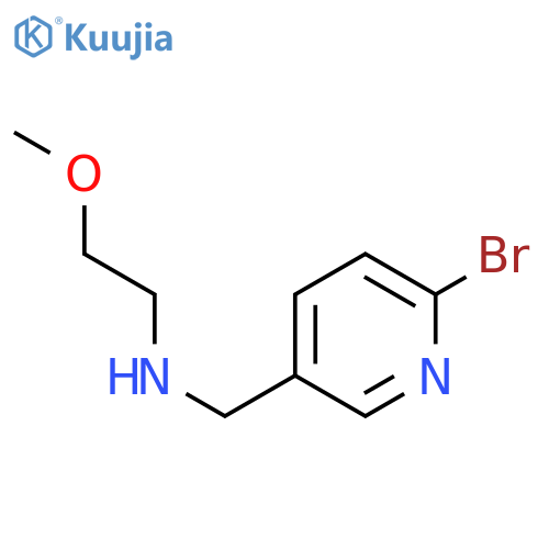 N-((6-bromopyridin-3-yl)methyl)-2-methoxyethanamine structure
