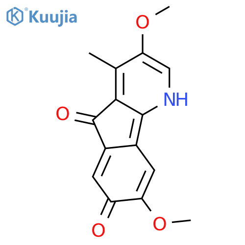 3,8-dimethoxy-4-methyl-1H-indeno[1,2-b]pyridine-5,7-dione structure