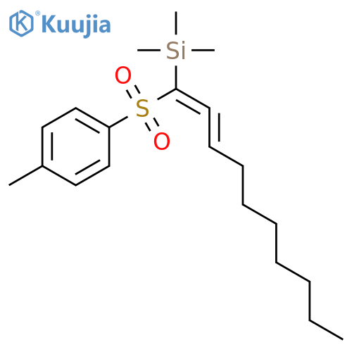 SILANE, TRIMETHYL[1-[(4-METHYLPHENYL)SULFONYL]-1,2-DECADIENYL]- structure