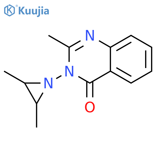 4(3H)-Quinazolinone, 3-(2,3-dimethyl-1-aziridinyl)-2-methyl- structure