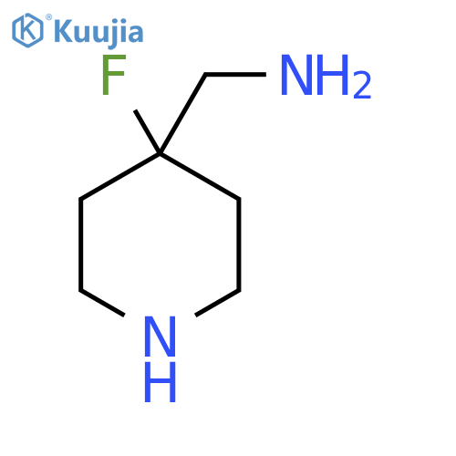 (4-Fluoropiperidin-4-yl)methanamine structure