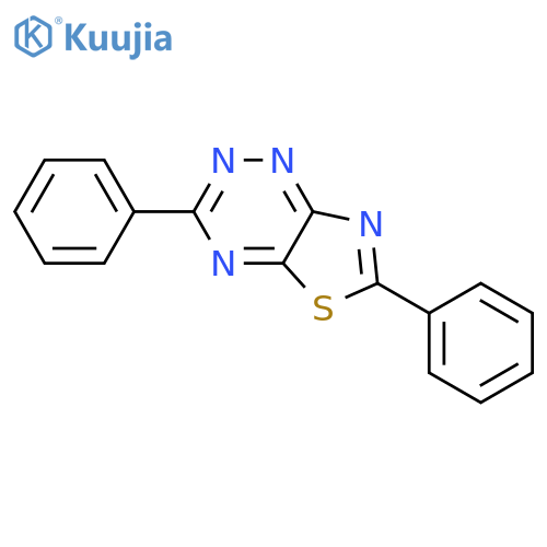 Thiazolo[5,4-e]-1,2,4-triazine, 3,6-diphenyl- structure